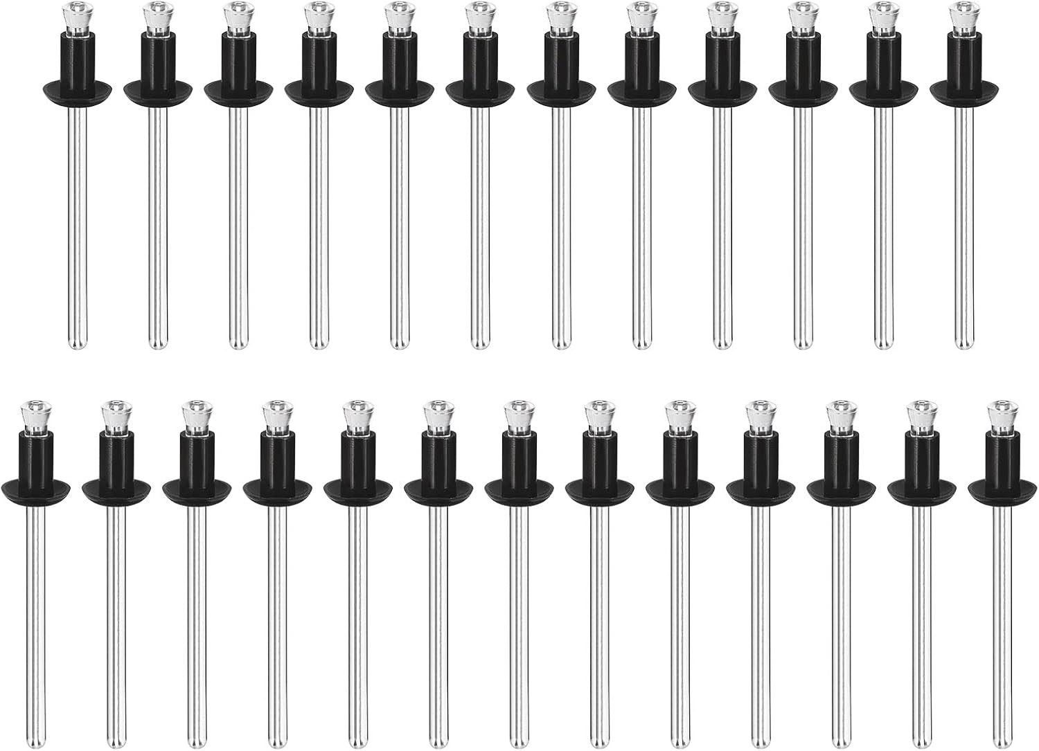 uxcell Nylon Blind Rivets, 3/16" x 5/16" (4.8mm x 8mm) Rivet Fastener for PC Board