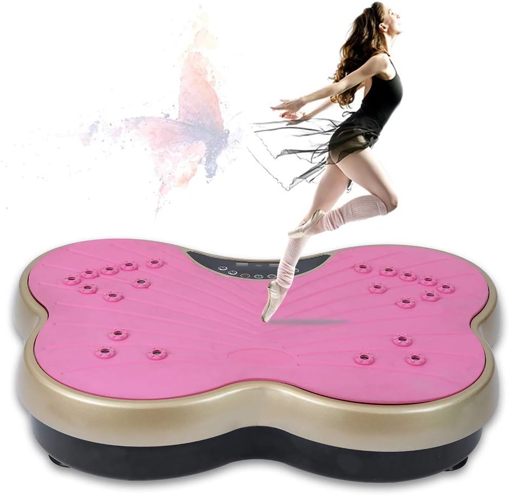 Yinguo Vibration Power Plates, Vibration Platform with Remote Control, 99 Program Modes, Vibration Fitness Trainer Weight Loss & Body Toning, Home Gym Workout Fitness,441lb Max Load