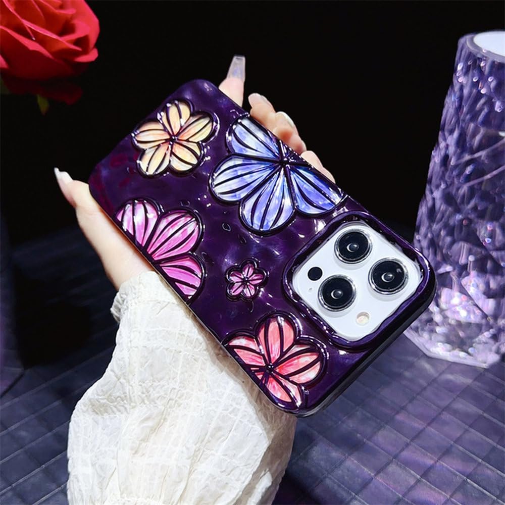 Coque iPhone 11 Fleur Creuse 3D Silicone Souple Plaquée Ultra-Mince - 7