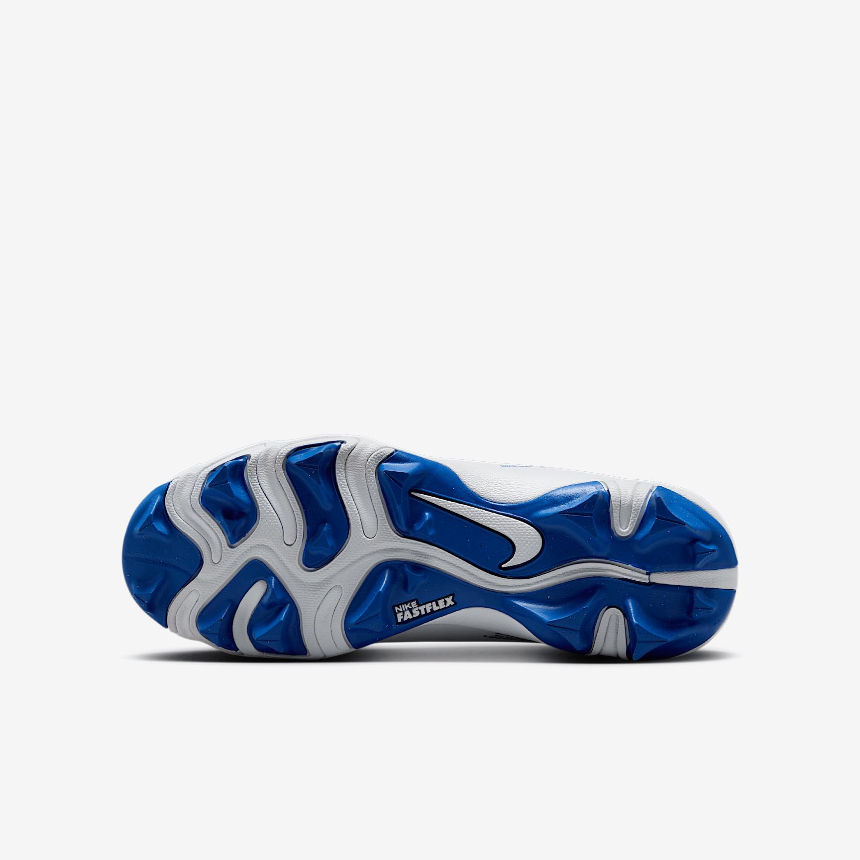 Nike Hyperdiamond 4 Keystone Big Kids' Softball Cleats (FZ0919-101, White/Pure Platinum/Hyper Royal) Size 13