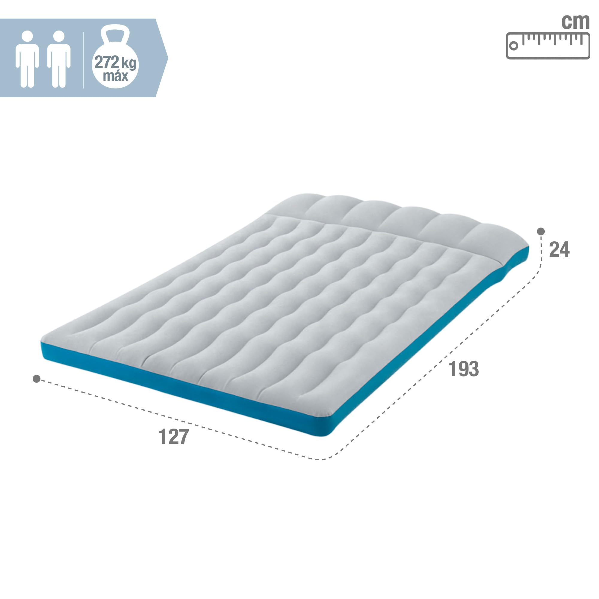 Intex Camping MAT Camping Mat - Grey & Blue, L, Self