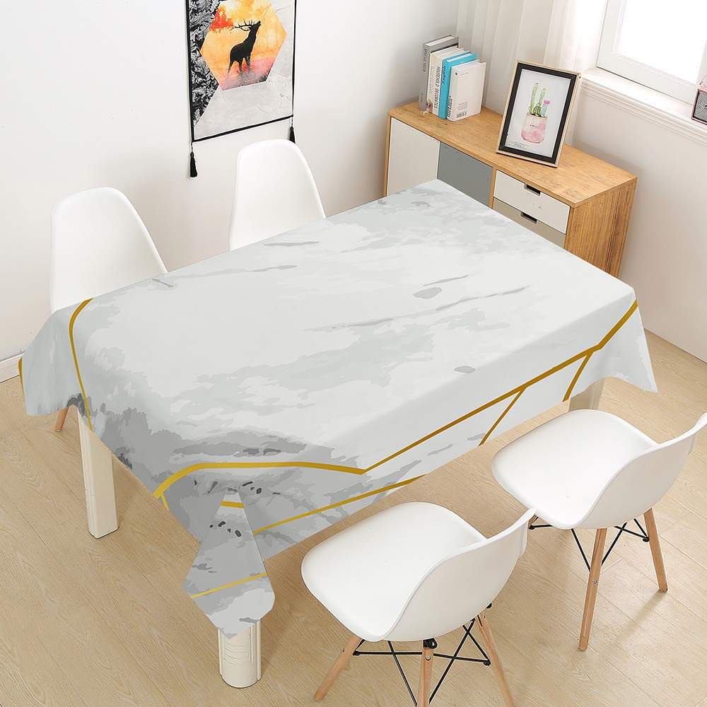 Nappe rectangulaire résistante aux taches et à l'huile pour protéger la table de la maison