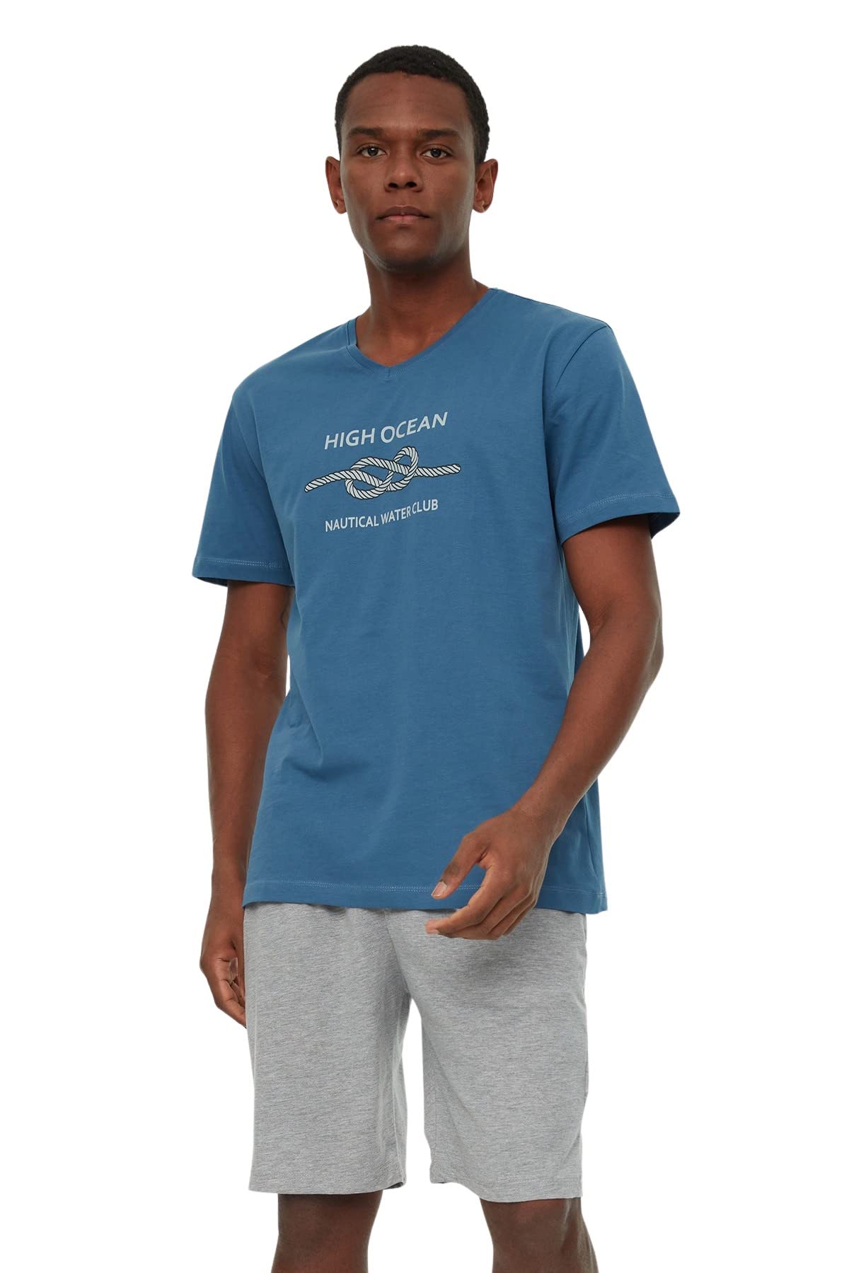 TrendyolPajama Set - Red - Short sleeve