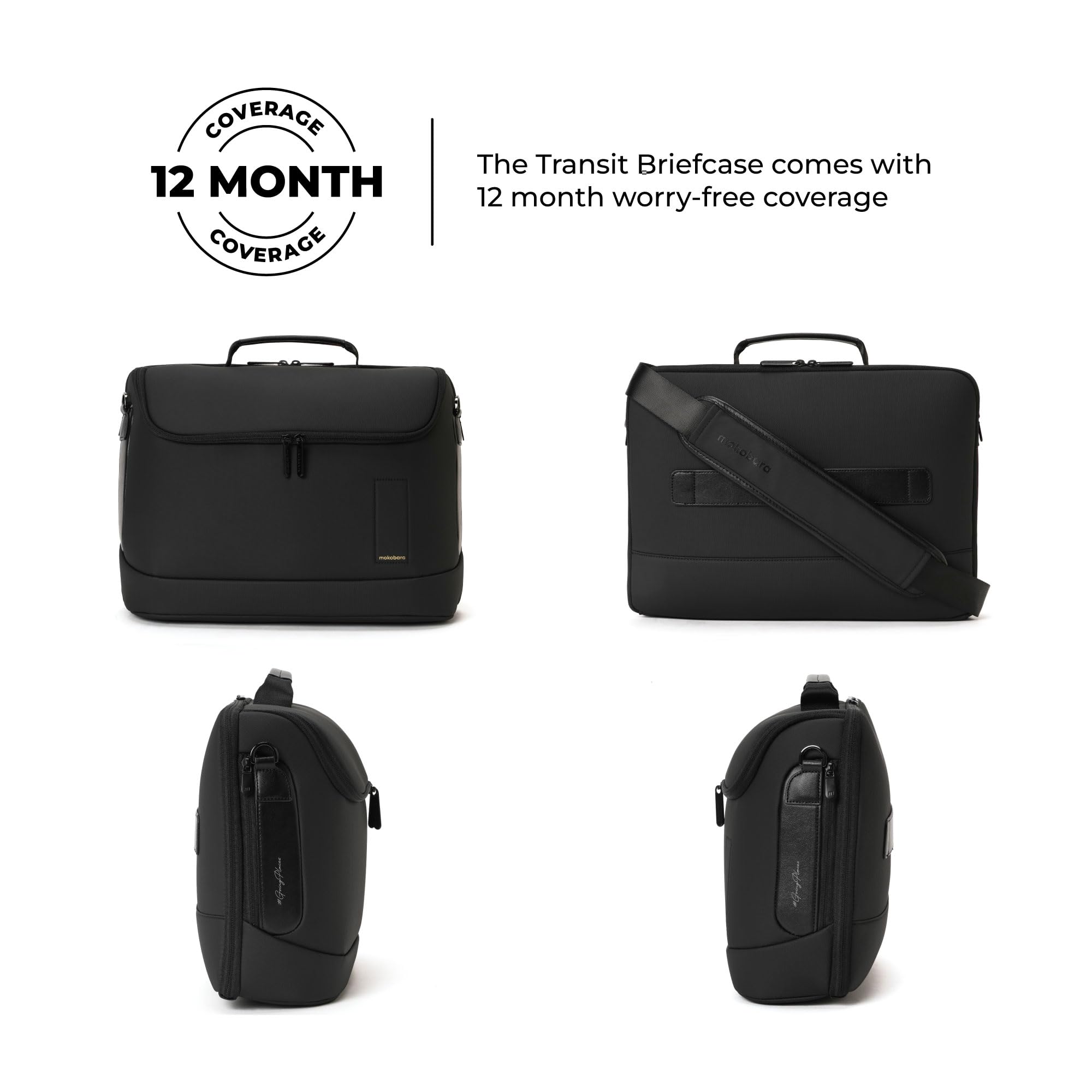 MOKOBARA Transit Briefcase 15.6 Inch Laptop Bag 15L Office Use — Amazon image 9