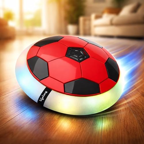 Lifelong Smart Electronic Rechargeable Hover Air Ball Football Toy, 2000mAh, USB Type-C, 3 Speed Modes, LED Light, Strong Body, Indoor Soccer, Safe for Boys & Girls (LLCHSB01)