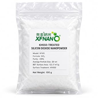 KH550-Treated Silicon Dioxide Nanopowder,gt;99%, 20 nm, 100 g
