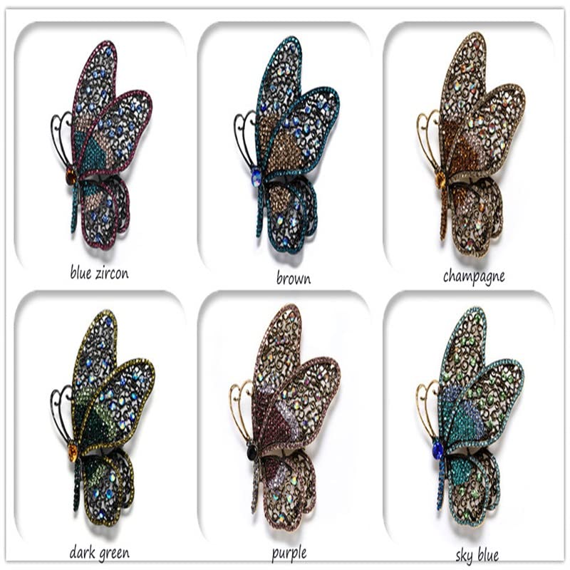Rigiane Broche Papillon pour fermer un décolleté trop plongeant ou ajuster un gilet sans couture