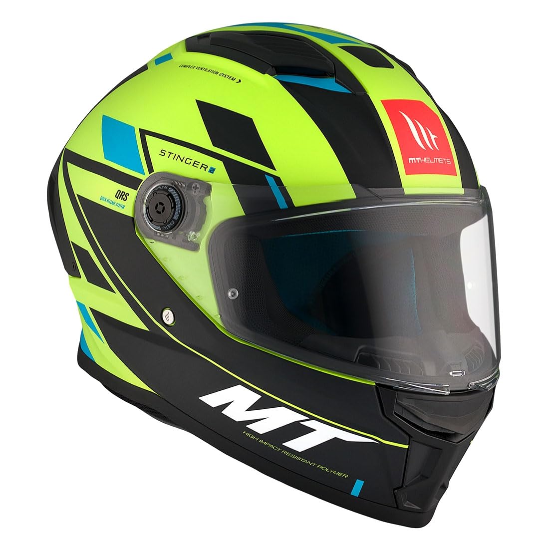 Casco Integral Stinger 2 ZIVZE C3 Verde Negro