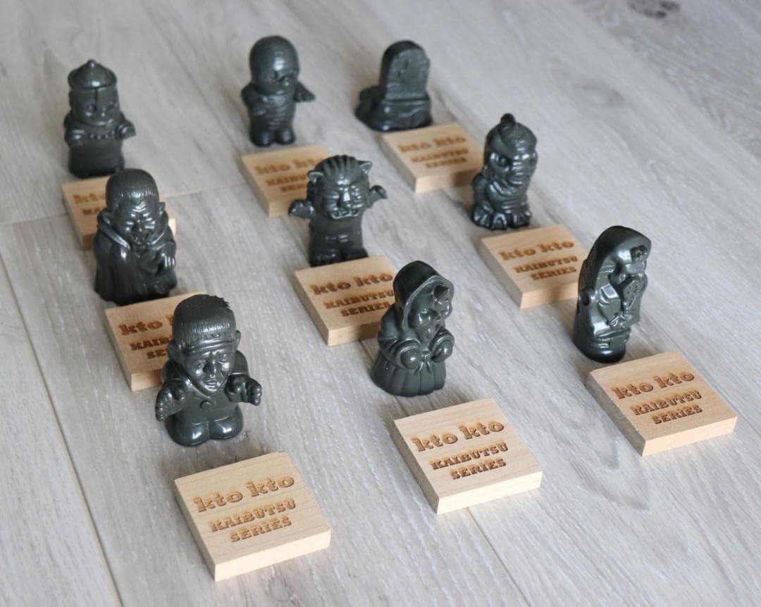 ktoktoケトケト ソフビ kaibutsu series9体セット台座付 ktokto ktoktoケトケト ソフビ kaibutsu series9体セット台座付 ktokto