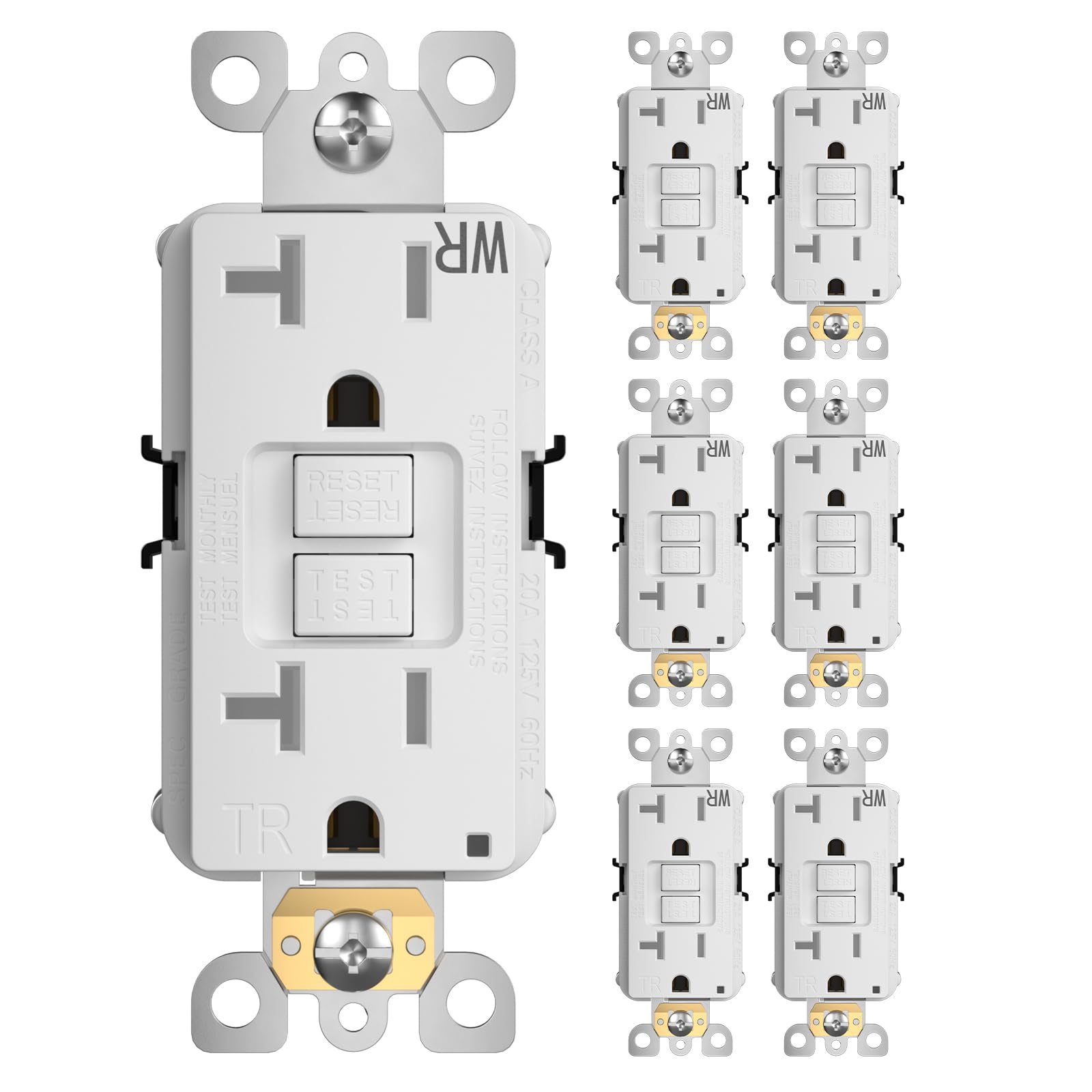 Amico GFCI Outlets - 12 Pack, Weather Resistant -12