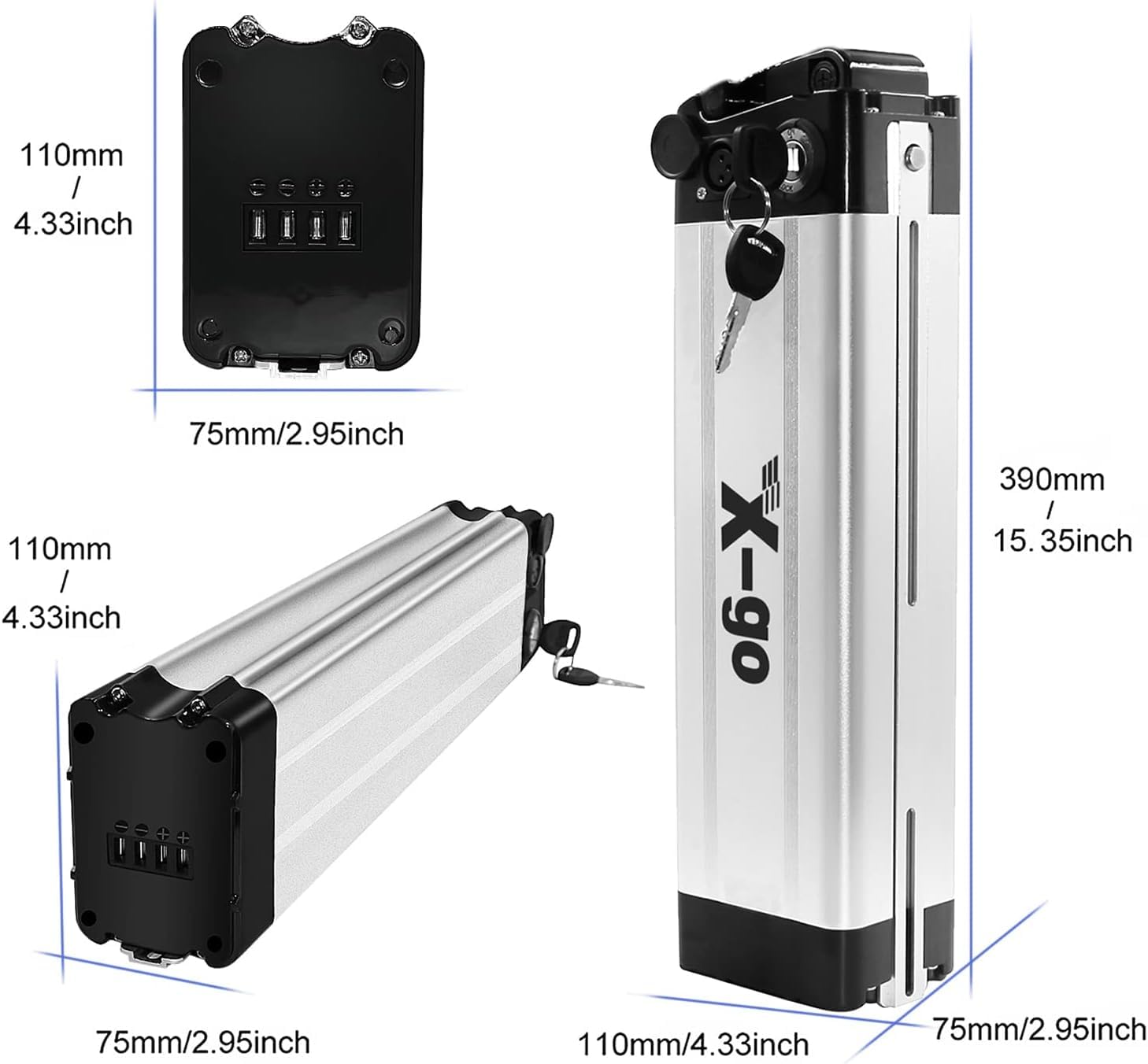 Green Cell Batterie Vélo Electrique 36V 13Ah 468Wh Down Tube Ebike GX16-2P avec Chargeur Green Cell Batterie Vélo Electrique 36V 13Ah 468Wh Down Tube Ebike GX16-2P avec Chargeur