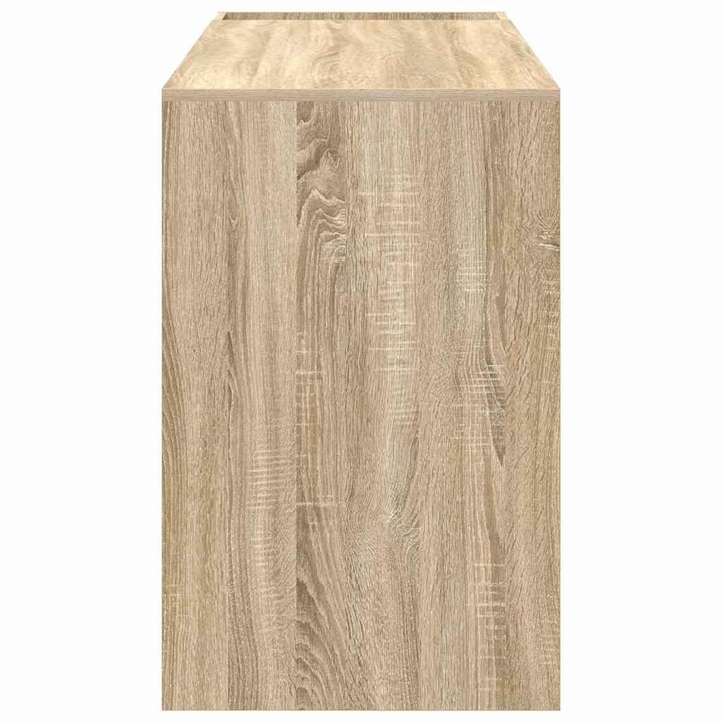 Scrivania in legno di rovere Sonoma, 109 x 50 x 78 cm, tavolo da lavoro, scrivania per computer, ufficio, segretario, ufficio, soggiorno, casa, camera degli ospiti, appartamento