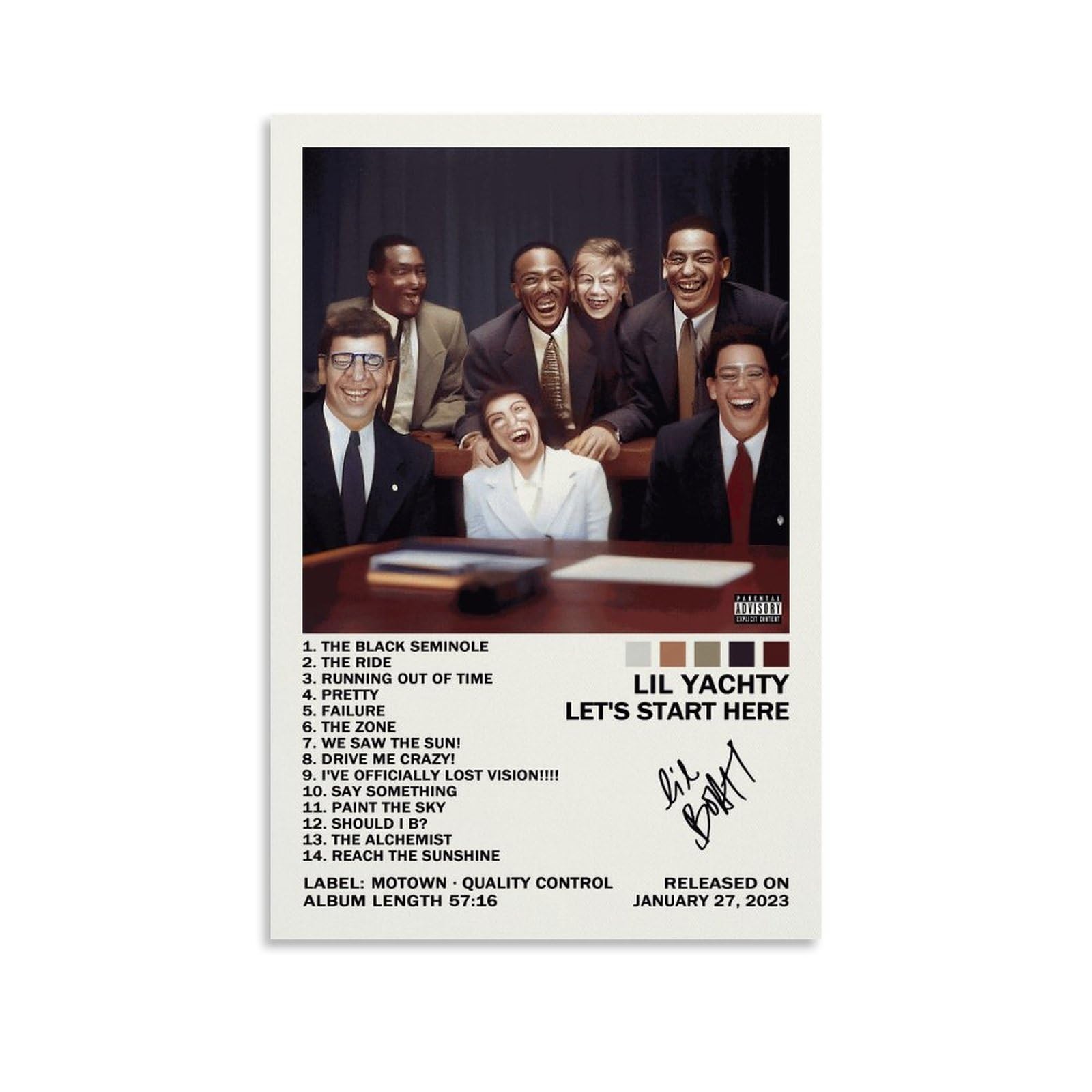 Amazon.com: UTOYA Lil Yachty Let's Start Here Poster Album Cover