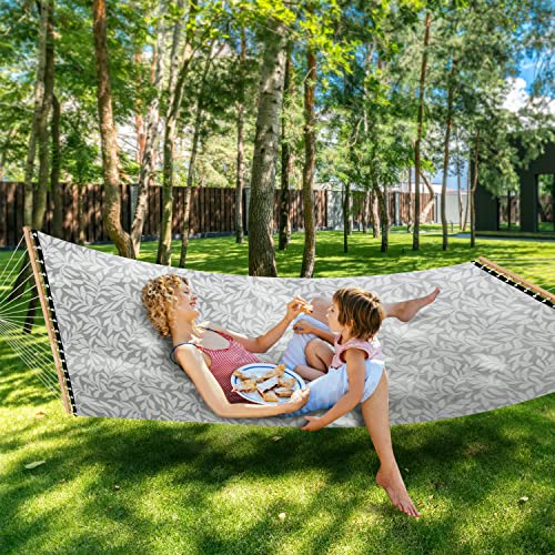 Patio Watcher 14 Ft Quick Dry Rope Hammock With Double Size Solid Wood Spreader Bar Outdoor Patio Yard Poolside Beach Hammock With Chains, Waterproof And Uv Resistance, 2 Person 450 Pound Capacity #TOP6
