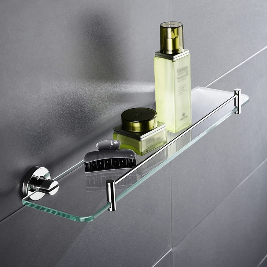 Scaffali da Bagno squisiti Porta mensole per Doccia da Bagno in Vetro da Bagno, Scaffale cosmetico per Doccia in Vetro Stile Moderno a Strato Singolo (Color : 4 PCS)