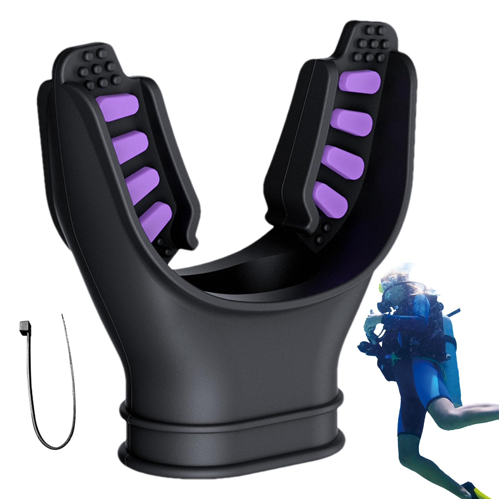 Embout de plongée sous-Marine – Détendeur de plongée en apnée Confortable | Accessoires de plongéee avec Embout de Tuba, de Rechange résistants à l'usure, équipement de plongéee pour régulateu