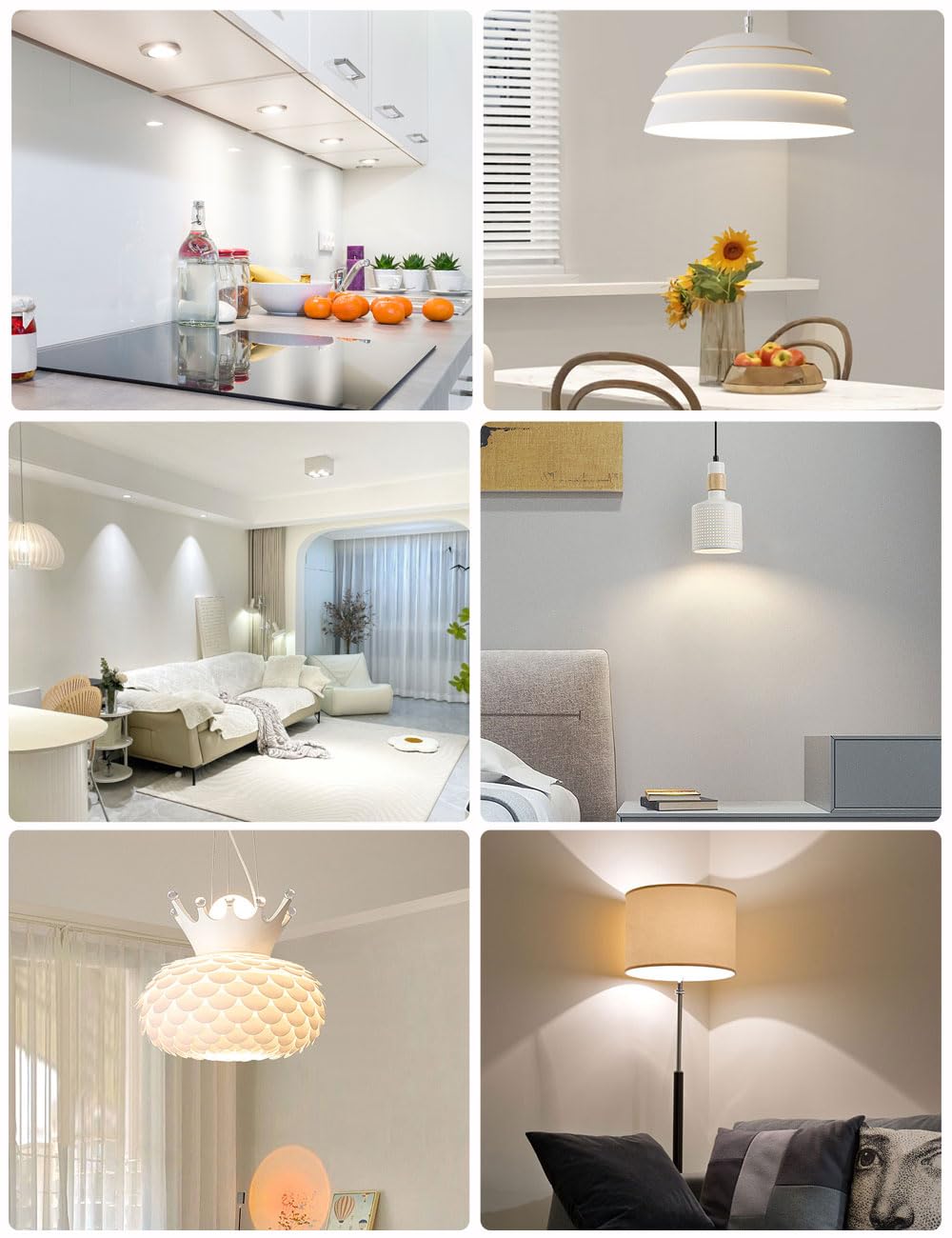 Dimmerabile E27 LED bianco caldo 5 W, sostituisce 50 W, 3000 Kelvin, luce bianca calda, E27 G45 A50, lampadina Edison, 230 V, dimmerabile, lampadina