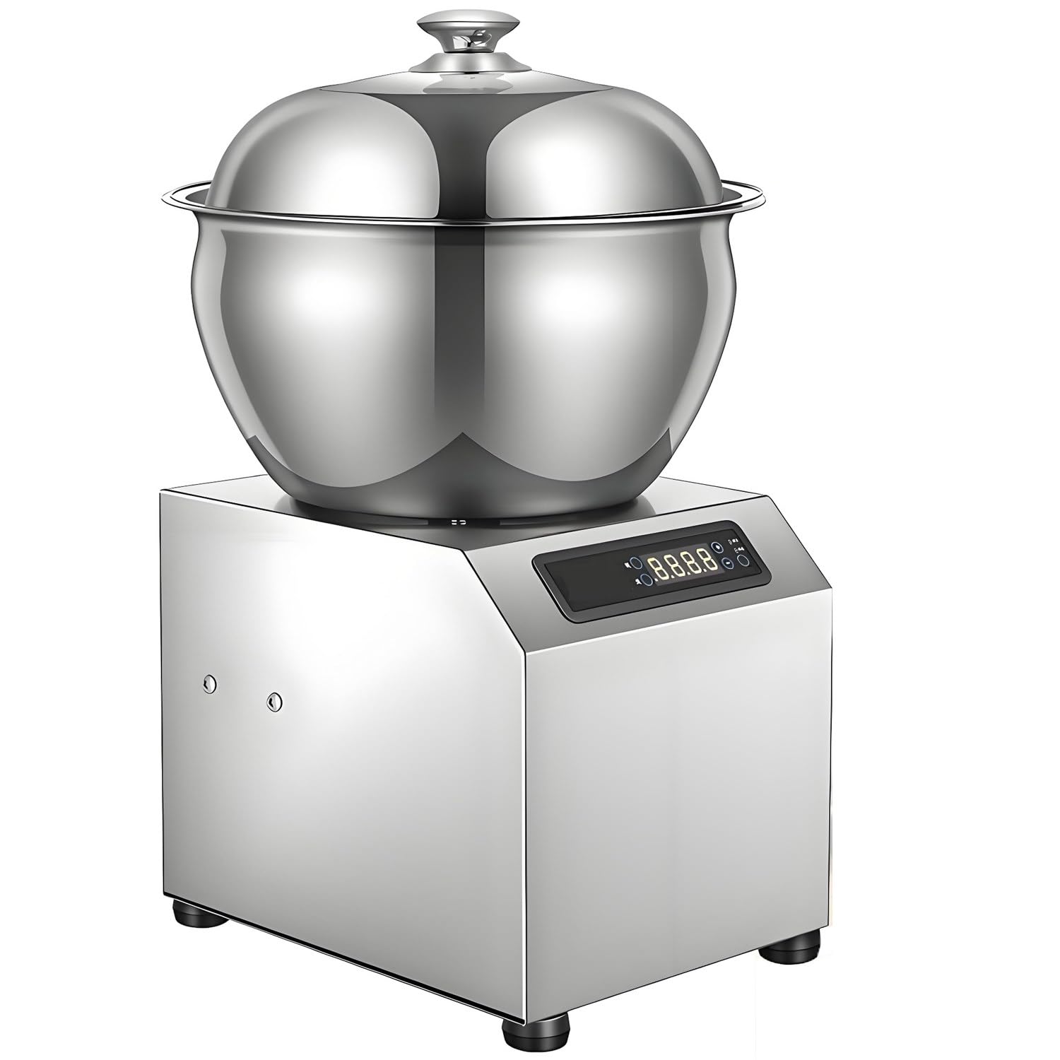 Impastatrice Commerciale Elettrica 2200 W,Impastatrices Professionale Farina,Impastatrice Spirale,con Funzione Temporizzazione & Riscaldamento,per Preparazione Impasto Pizza 5kg