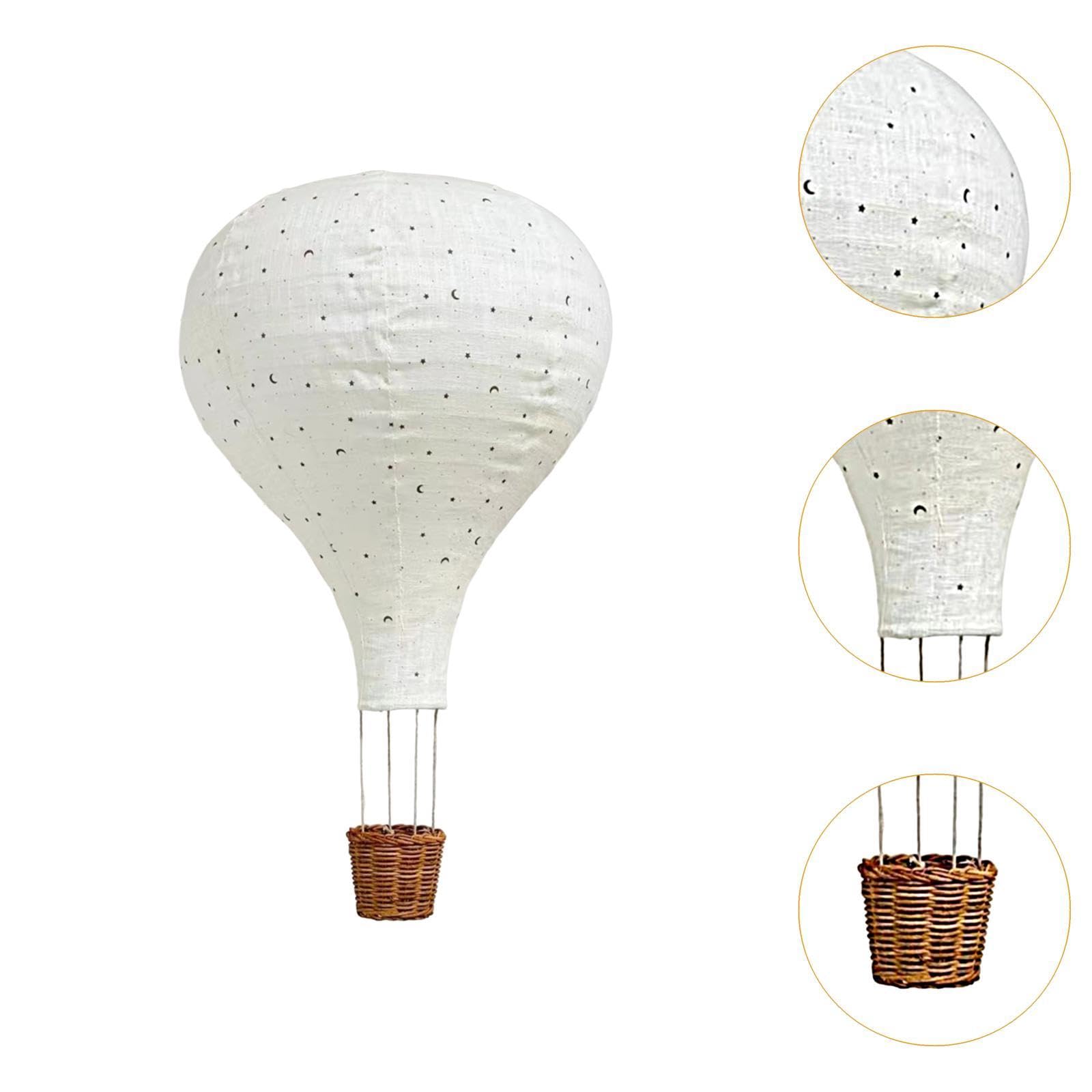 Farol Colgante con Forma de Globo Aerostático, Lámpara de Globo, Decoración Navideña.