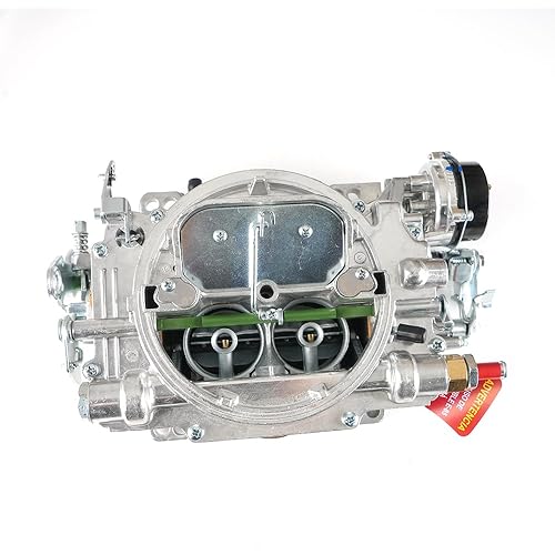 1409 Carburetor 600 Cfm 4 Barrel Square Bore Air Valve Secondary Electric Choke Replacement For Marine Mercury Chevy Chrysler Engine