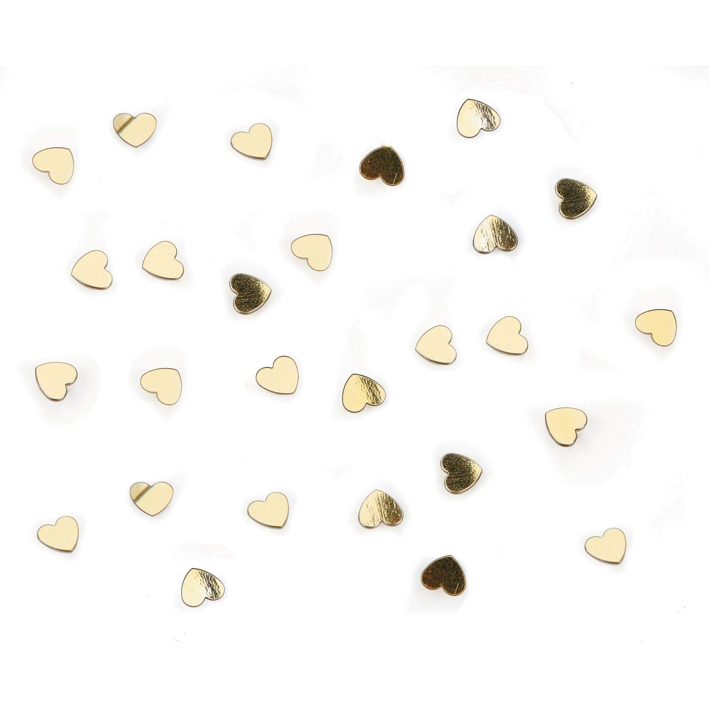 Darice Packungen Konfetti Formen und Farben sortiert #1630-46-6mm-hearts-gold