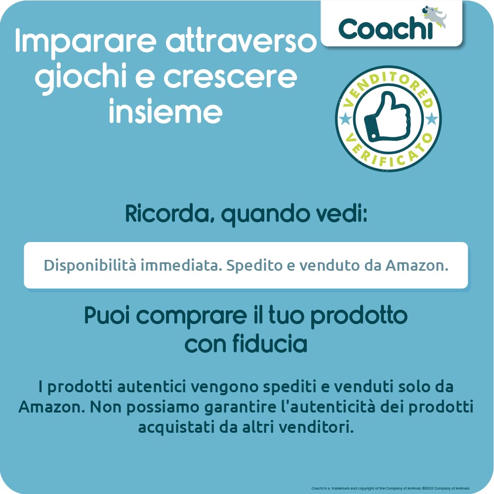 Coachi Training Whistle, Perfetto per addestramento al richiamo e all’obbedienza, Suono Forte e Chiaro, Leggero e Compatto, Cordino Riflettente Regolabile, Adatto all’addestramento di Cani e Cuccioli