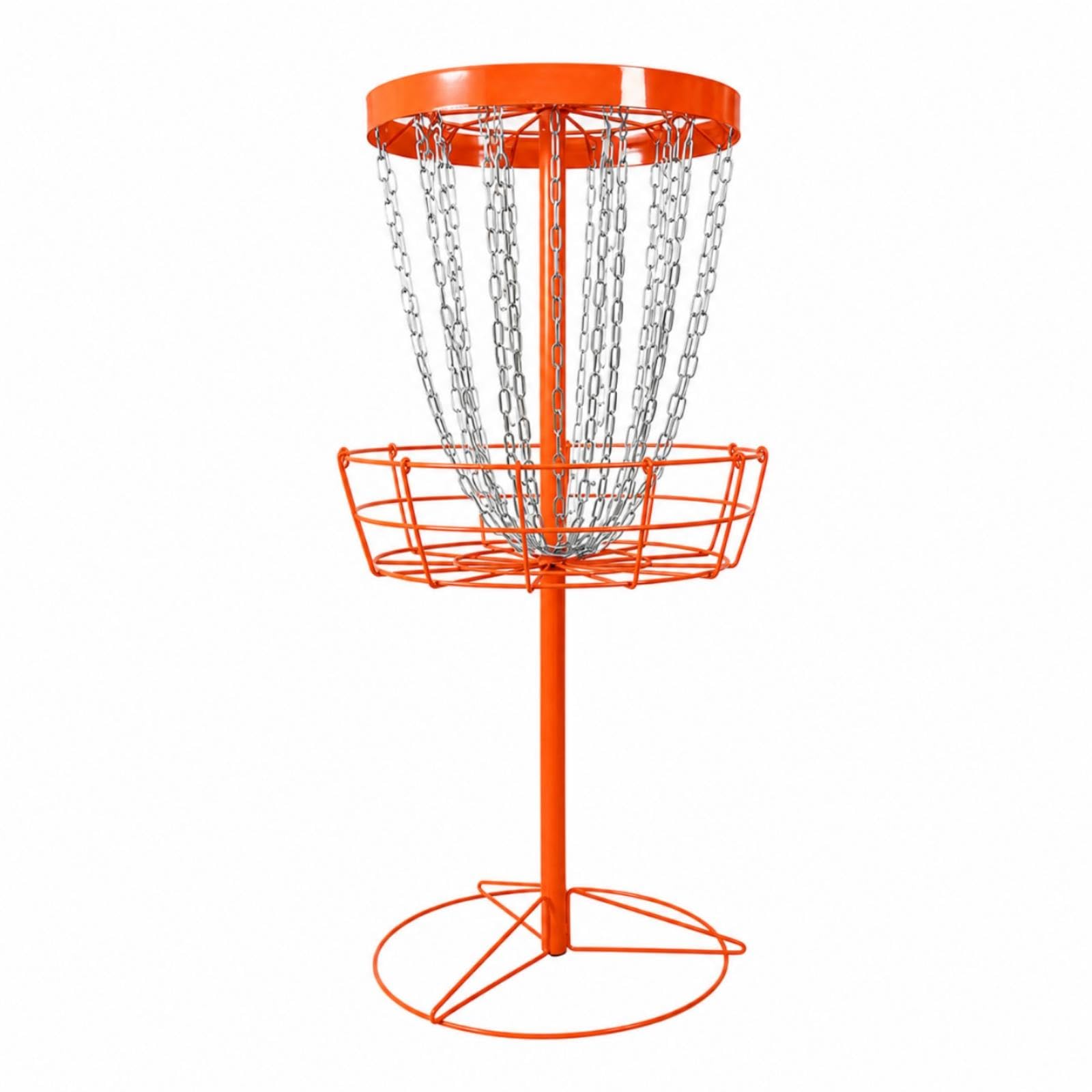 Disc-Catching Basket Basket with Chains Freestanding Disc-Catching Basket Basket Target Portable Sports Gear for Beginners, Backyard, Park Orange-picture-17