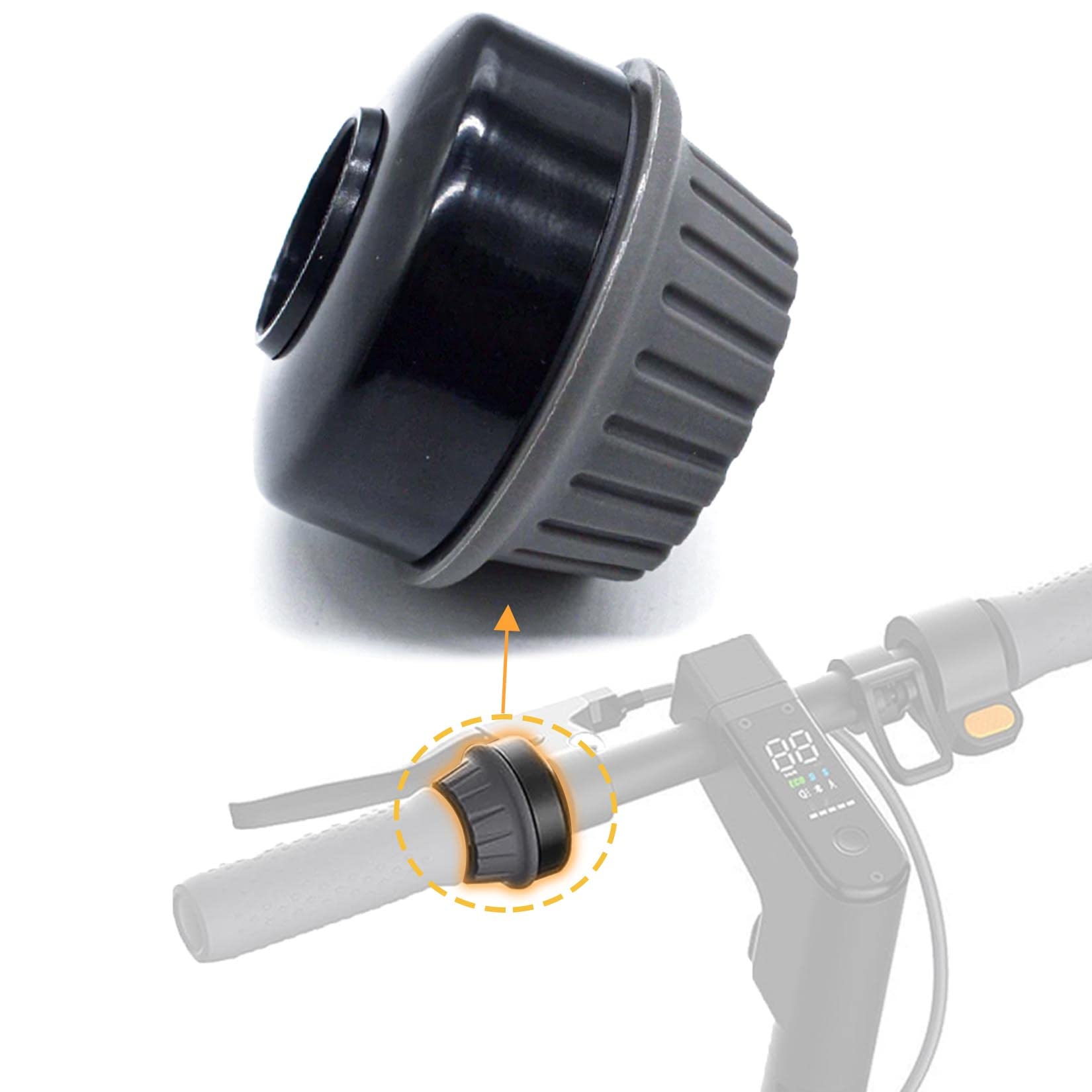 Felixstory Scooter Skateboard Bell Compatible for Ninebot Max G30P/ G30LP/ G30D Electric Scooter Replacement, Bike Rotary Horn, Handlebar Alarm Ring Scooter Accessory Loud Sound