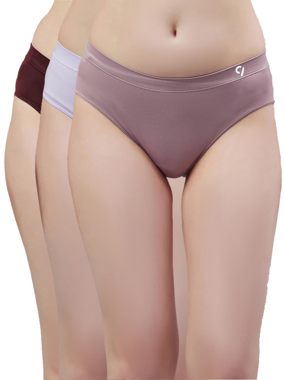 c9 airwear Women's Mid Rise Seamless Pack of 3 Comfort Breathable & Comfort Fit Multicolour-picture-15