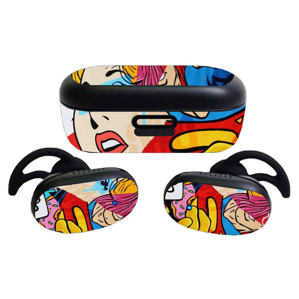 MightySkins Glossy Glitter Skin Compatible with Bose QuietComfort Earbuds (2020)
