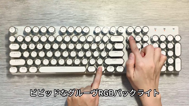 Amazon | Redragon K710 ワイヤレス タイプライター風 メカニカル