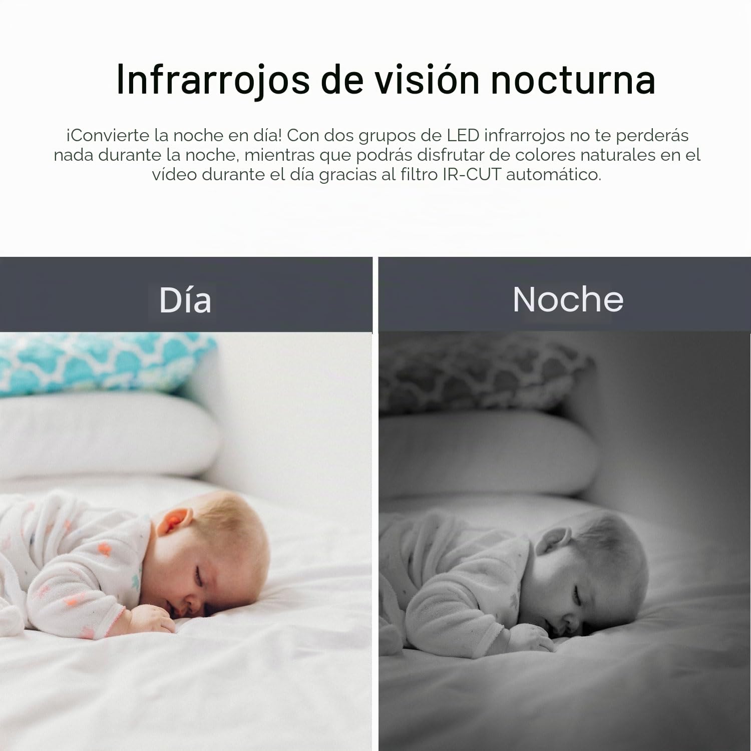 INSTAR IN-8401 2K+ Blanco - Cámara de vigilancia LAN/WLAN con IA (AI) - Cámara IP - WPA3 - WiFi de 2,4 y 5 GHz - Audio - PIR - Visión Nocturna - Leds Invisibles de 940 NM - HomeKit - MQTT