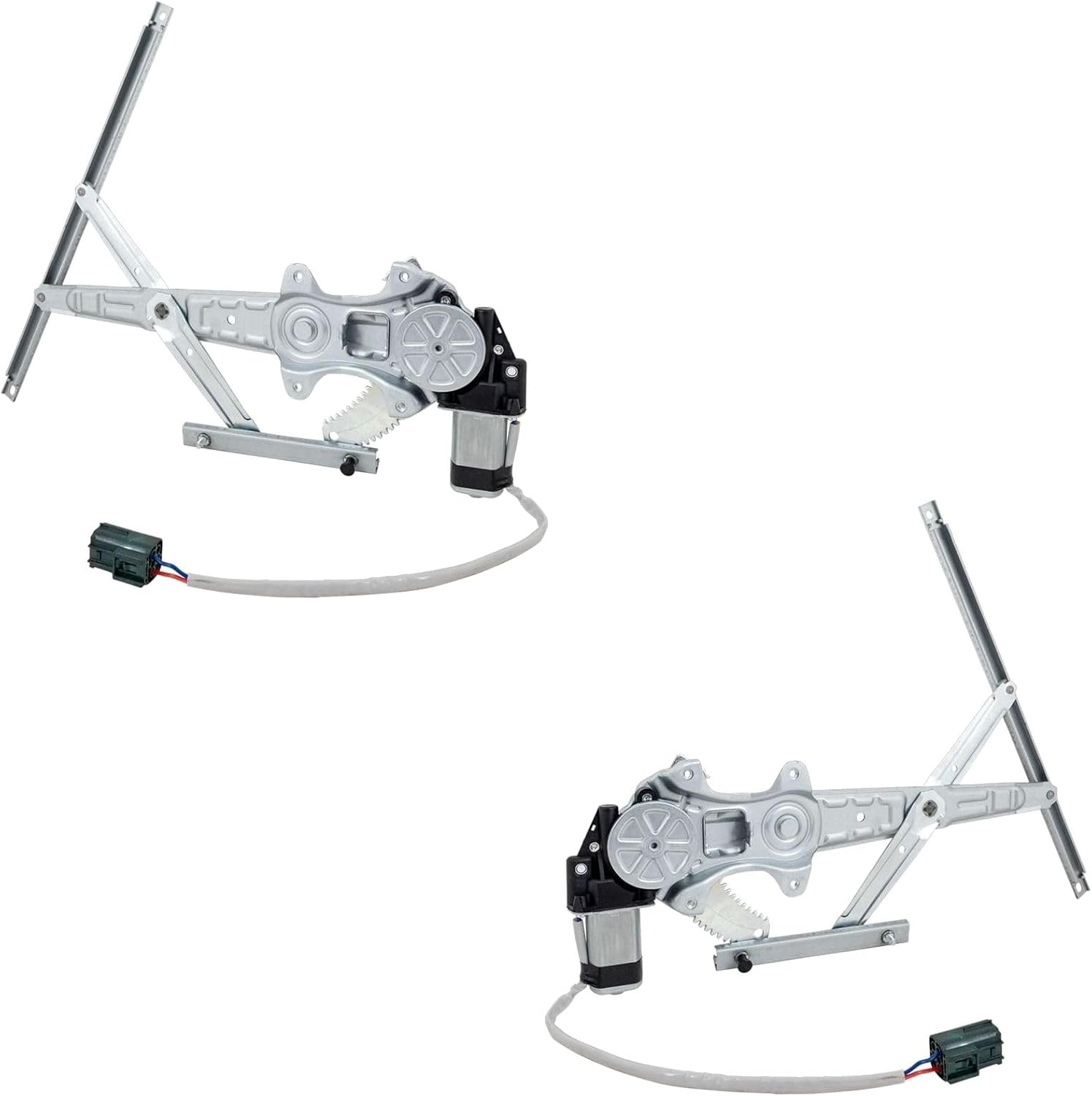 Set of 2 Window Regulators Glass Rear Driver & Passenger Side Left Right Pair for Murano for QX70 for FX50 for FX37 for FX35 for M35 for M35h for M37 for M45 for M56 for Q70 for 101-6055