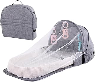 Reisebett Baby Reisebett Baby Mit Matratzen Atmungsaktives Faltbar Babybett Mit Moskitonetze Und Spielzeug Faltbar Babyliege Babybett Wickeltasche Kinderreisebett Für Babys