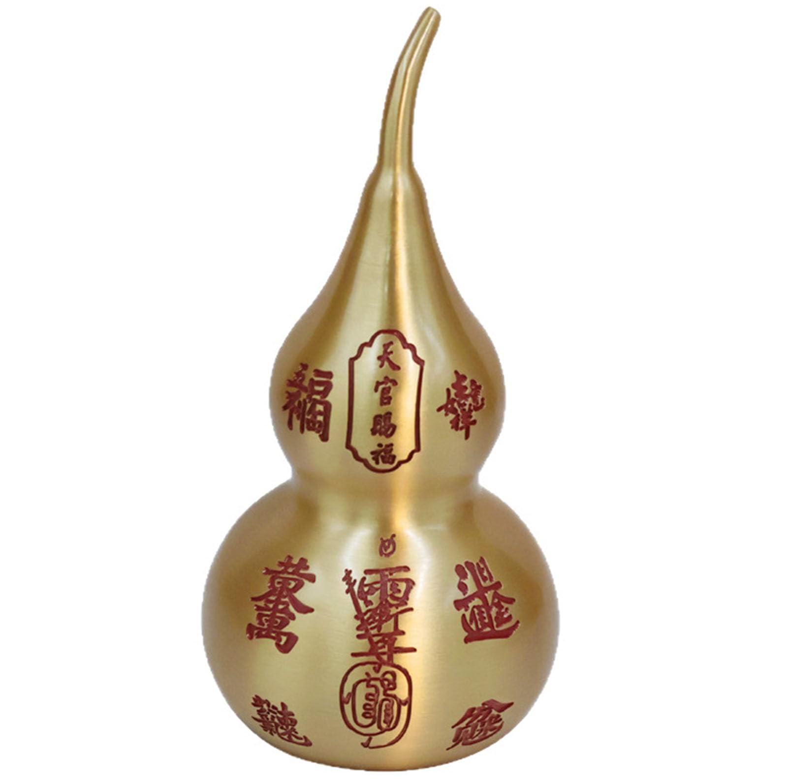 HU Lu Figurine,Feng Shui Brass Gourd,Ornament for Bedroom Multifunctional