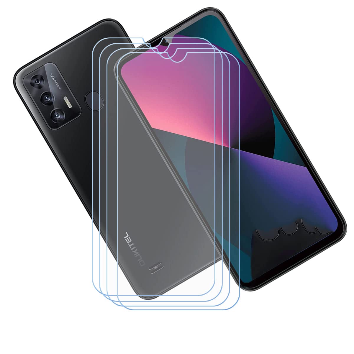 4 Pezzi Pellicola Vetro Temperato per Oukitel C31 PRO, Pellicola Protettiva AntiGraffio Senza Bolle Pellicole Protettive Protezione per Schermo per Oukitel C31 PRO (6,52