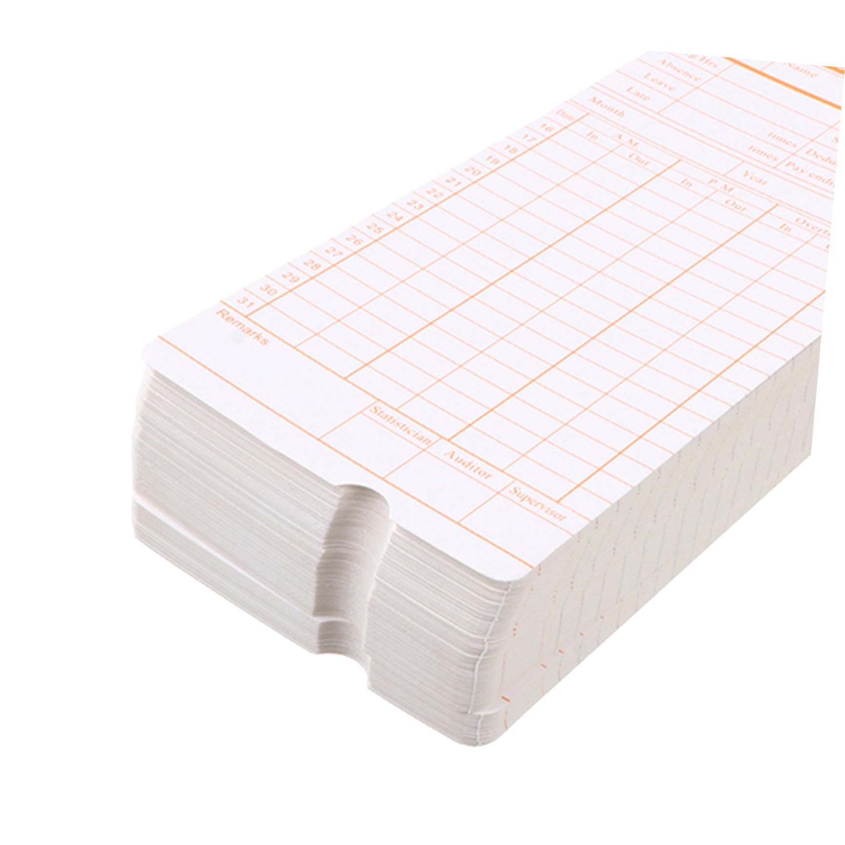 200 Feuilles Cartes de Pointage Papier en Carton pour Bureau
