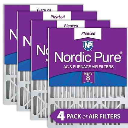20x25x5 Honeywell Replacement MERV 8 Furnace Air Filter Qty 4