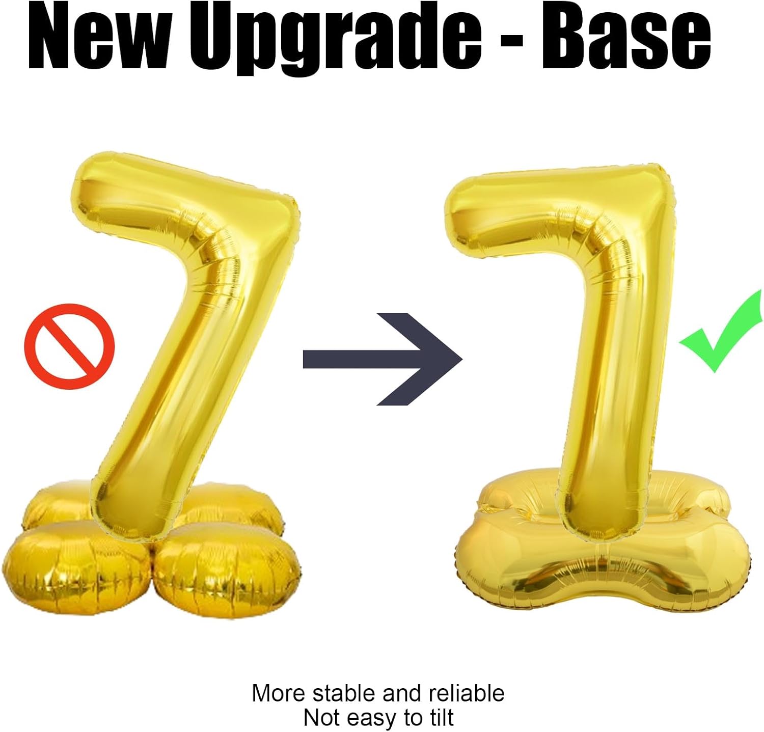 65 Inch Giant gold Foil Number Balloon,Old Children's Birthday Party Helium Balloon Wedding And Celebration Themed Party Decoration Supplies (1 Plus) - Image 4