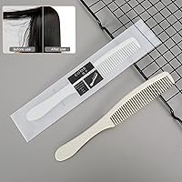 Vista 4 de Juego de 100 peines desechables envueltos individualmente en peines de plástico a granel para viajes, hotel, refugio, personas sin hogar, hogar