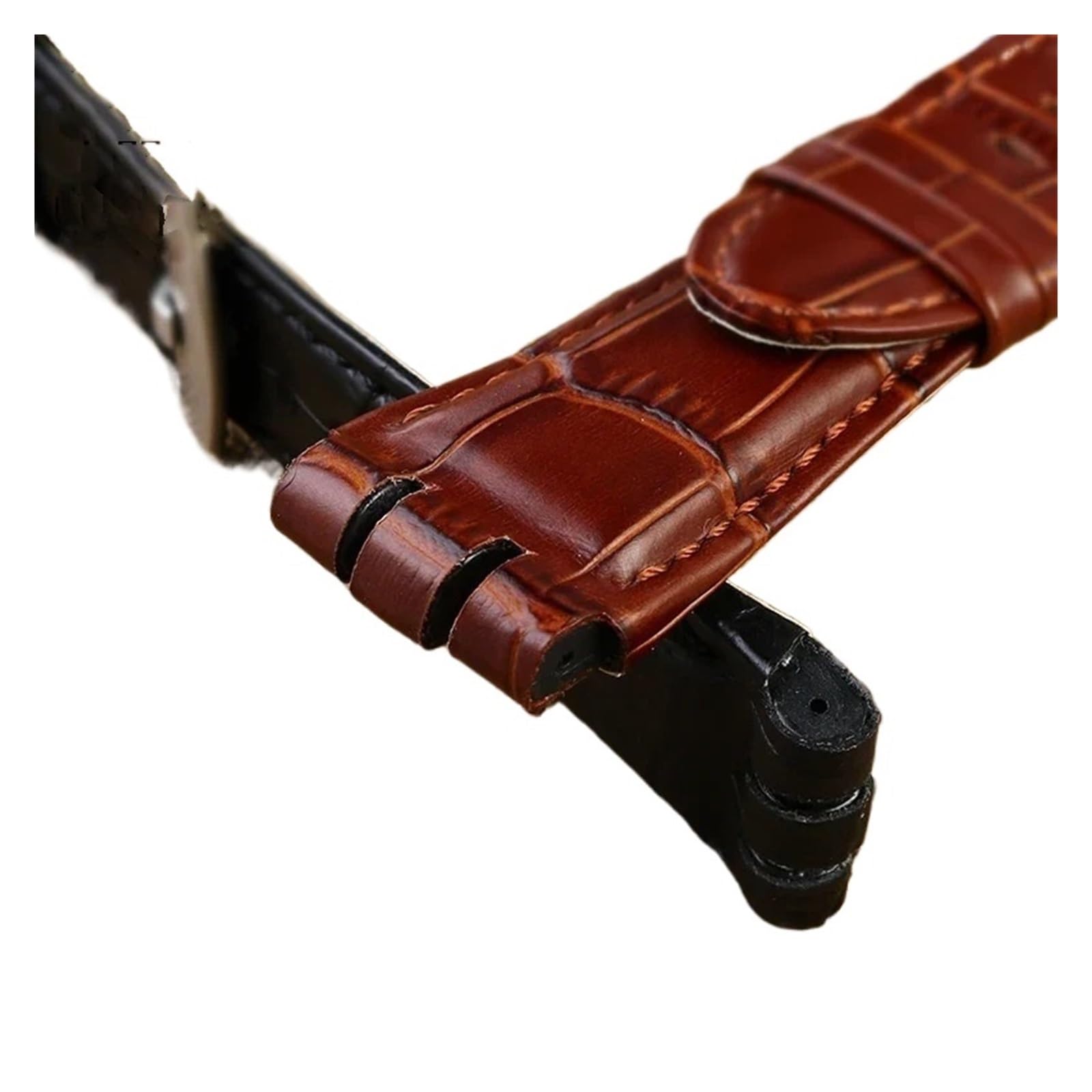 Bracelet de montre en cuir de veau, 23MM, fermoir en acier, Compatible avec Swatch IRONY YOS440 449 448 401G, Bracelet de montre for homme