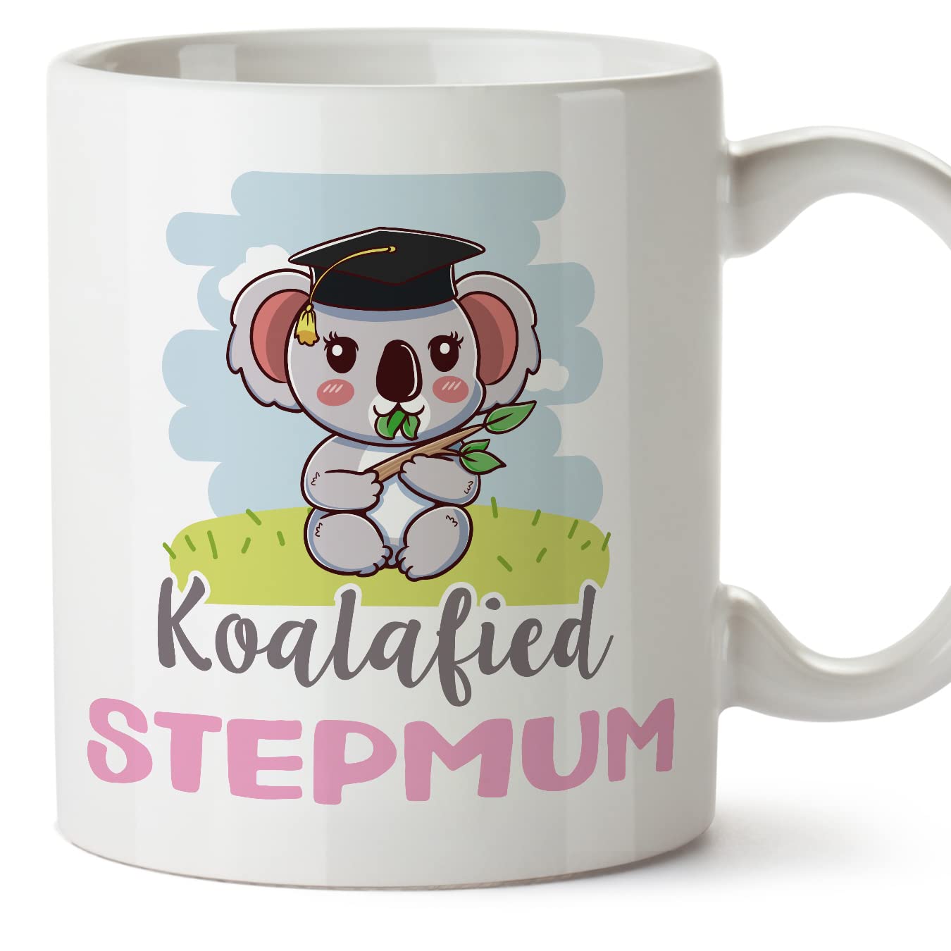 MUGFFINS Stepmum Mug - in English - Koalafied - Funny Gift - Ceramic 11oz Mug