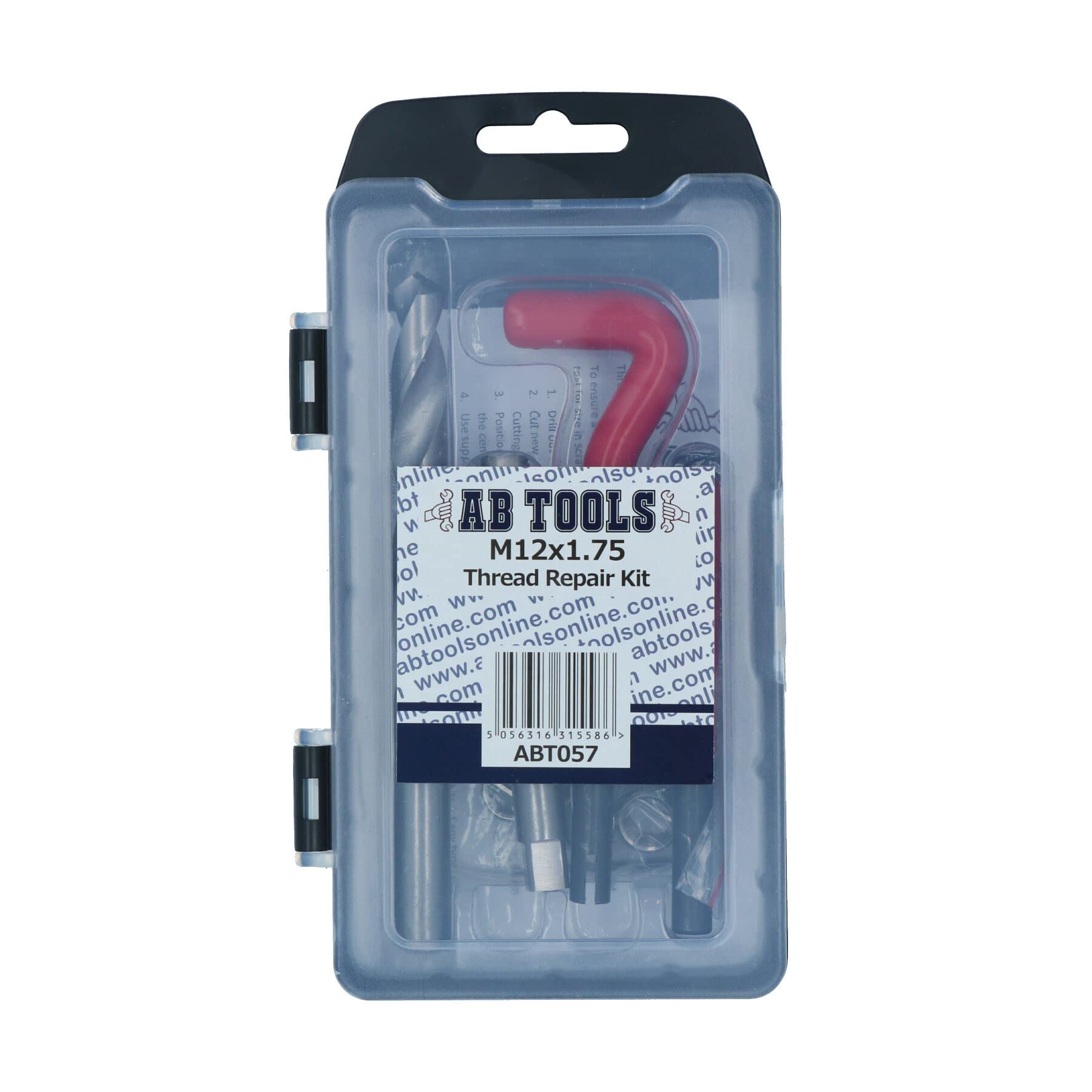 AB Tools M12 x 1,75mm Filetto di Riparazione/Kit helicoil 9pc Impostato Filettatura danneggiata un016