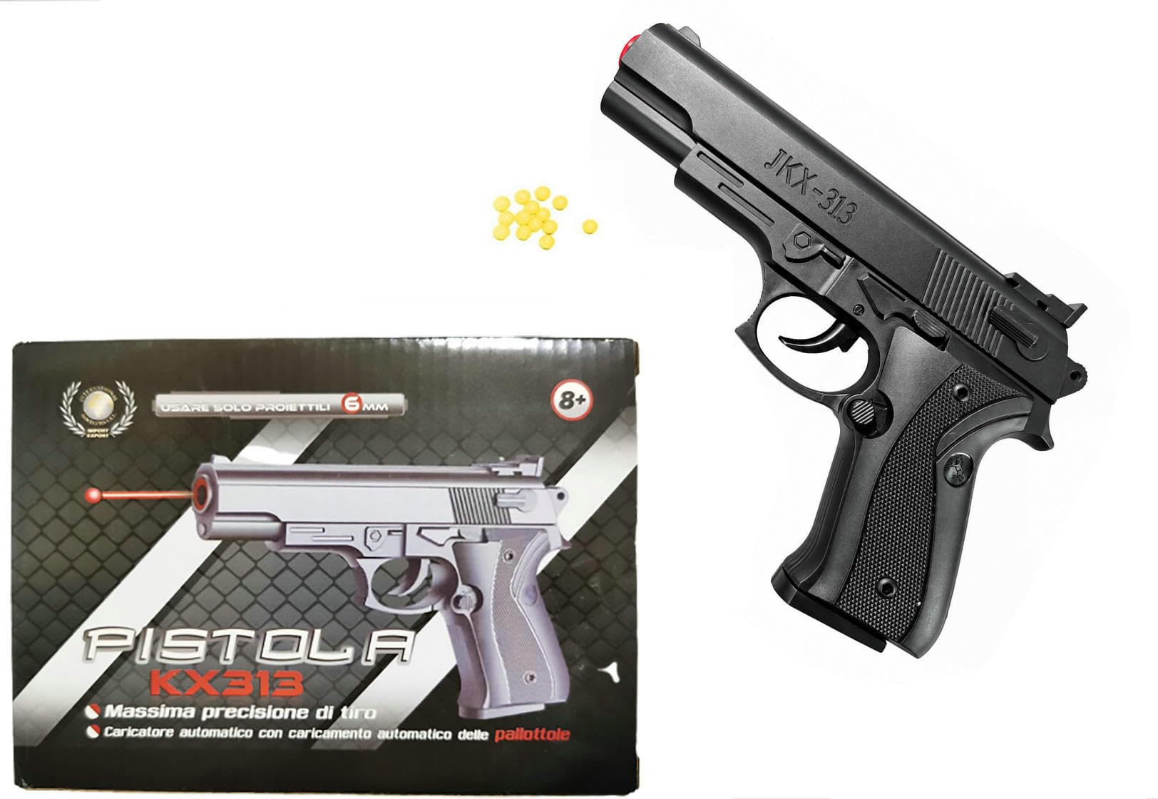 Pistola Giocattolo a Pallini, Pistola BB Bullets, Calibro 6 mm, Inclusi Dardi