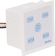 Auto Cut Off Timer Switch for Water Motor Pump, Water Heater, Exhaust Fans,Mosquito Repellent,Chargers,Room Heaters and Lighting Loads up to 10 AMPS (Modular Fitting) (15,30,45,60) Mins