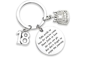 Girl's 18th Birthday Keepsake Keychain: Embracing Adulthood with Pride and Faith
