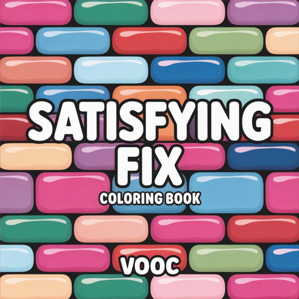 Satisfying Fix Coloring Book for Adults with 50 Unique Patterns — Tessellations, Optical Illusions, and Abstract Geometric Designs For Relaxation