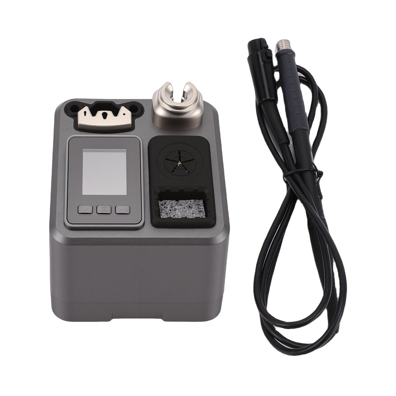 Stacja Lutownicza 120 W, Inteligentna Kontrola Temperatury z PID, Wyświetlacz LCD, Cyfrowa Stacja Lutownicza LED, Antystatyczna, Szybkie Nagrzewanie 2 Sekundy, do Uchwytów T115 (Przepisy