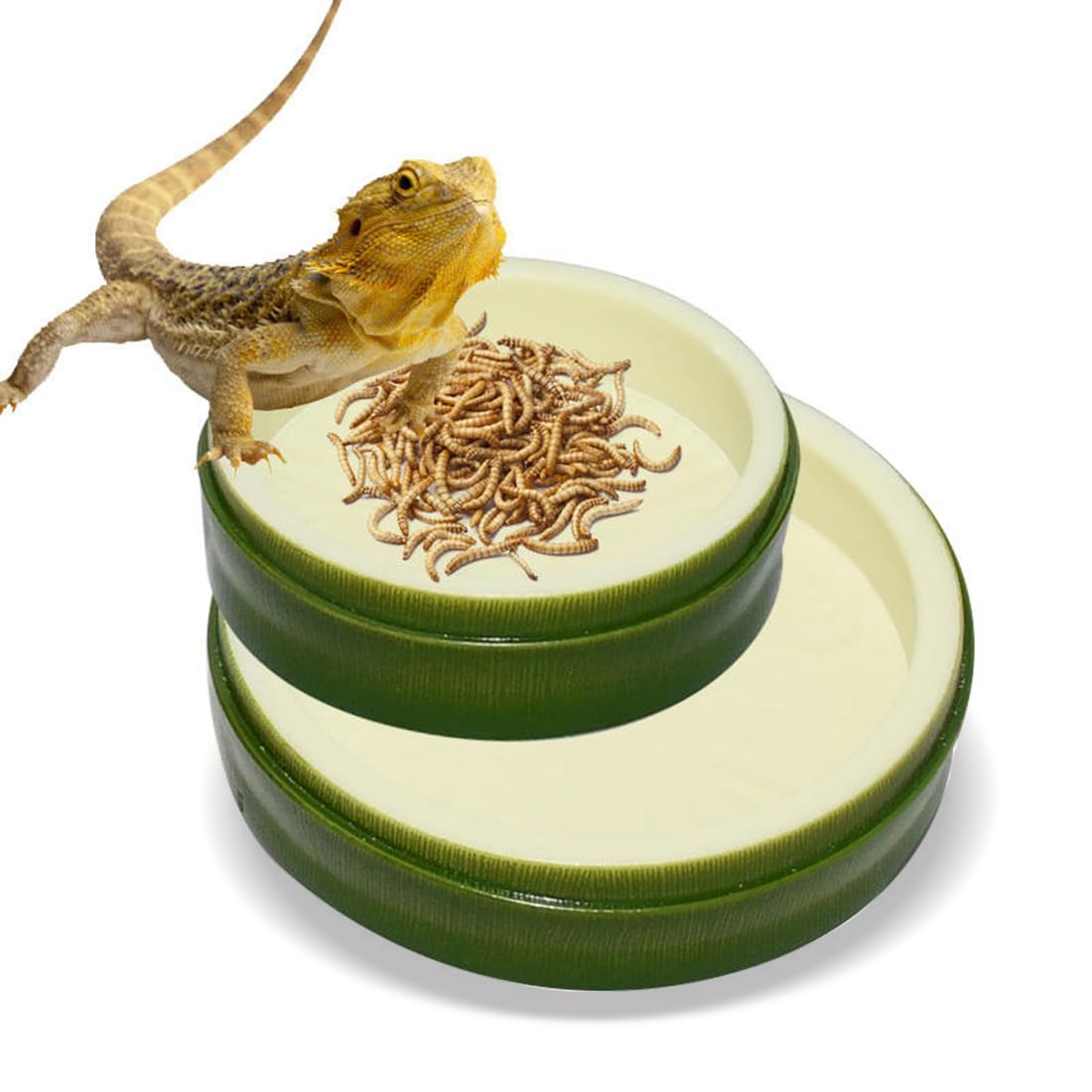 2 Ciotoline Per Rettili - Ciotole Per Cibo E Acqua Per Tartarughe, Lucertole, Gechi E Piccoli Animali - Foto 7