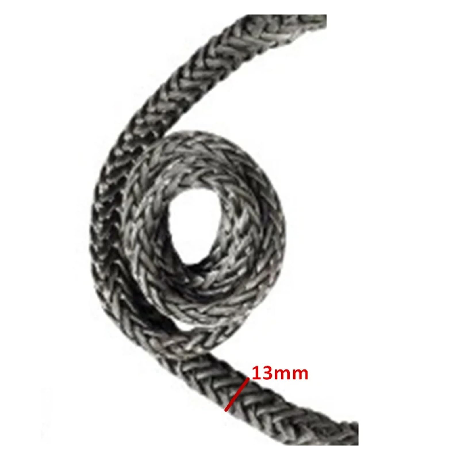 Zestaw syntetycznej liny wyciągarki 13 mm x 9 m, 26500 funtów/12 ton, wytrzymała syntetyczna lina przedłużająca do wyciągarki do pojazdów terenowych ATV UTV Ultramocny